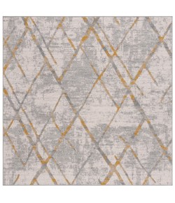 Safavieh Odyssey Grey / Gold ODY810 6 ft. 7 in. X 6 ft. 7 in. Square Rug
