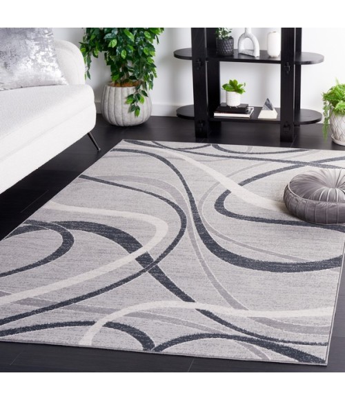 Safavieh Odyssey Grey / Ivory ODY812 4 ft. X 6 ft. Rectangle Rug