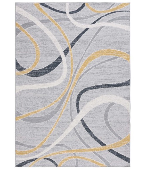 Safavieh Odyssey Grey / Gold Ivory ODY812 4 ft. X 6 ft. Rectangle Rug