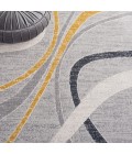 Safavieh Odyssey Grey / Gold Ivory ODY812 6 ft. 7 in. X 6 ft. 7 in. Square Rug