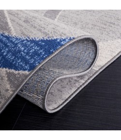 Safavieh Odyssey Grey / Blue Gold ODY812 6 ft. 7 in. X 6 ft. 7 in. Square Rug