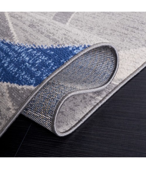 Safavieh Odyssey Grey / Blue Gold ODY812 6 ft. 7 in. X 6 ft. 7 in. Square Rug