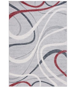Safavieh Odyssey Grey / Red Ivory ODY812 5 ft. 3 in. X 7 ft. 6 in. Rectangle Rug