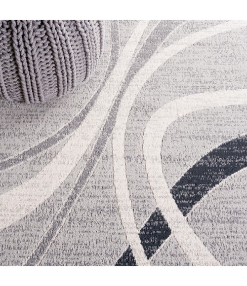 Safavieh Odyssey Grey / Red Ivory ODY812 8 ft. X 10 ft. Rectangle Rug