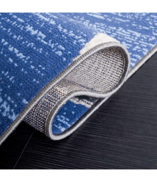 Safavieh Odyssey Blue / Gold Ivory ODY812 6 ft. 7 in. X 6 ft. 7 in. Square Rug