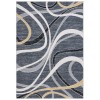 Safavieh Odyssey Black / Grey Gold ODY812 4 ft. X 6 ft. Rectangle Rug