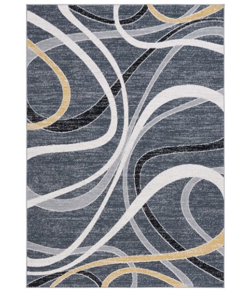Safavieh Odyssey Black / Grey Gold ODY812 4 ft. X 6 ft. Rectangle Rug