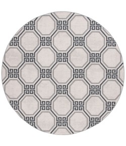 Safavieh Odyssey Ivory / Grey ODY818 6 ft. 7 in. X 6 ft. 7 in. Round Rug