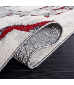 Safavieh Odyssey Grey / Red Ivory ODY822 6 ft. 7 in. X 6 ft. 7 in. Square Rug