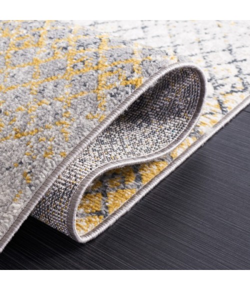 Safavieh Odyssey Gold / Grey ODY828 6 ft. 7 in. X 6 ft. 7 in. Round Rug