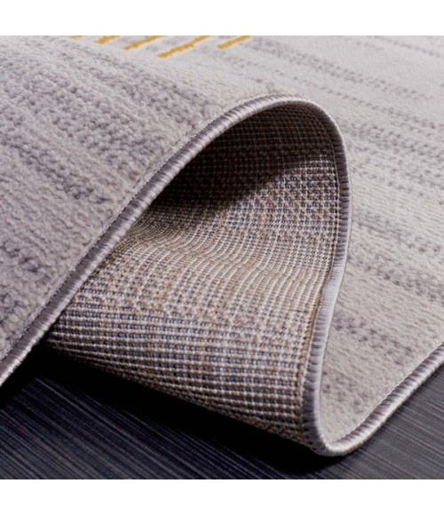 Safavieh Odyssey Grey / Gold ODY830 6 ft. 7 in. X 6 ft. 7 in. Square Rug