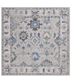 Safavieh Odyssey Grey / Blue ODY850 6 ft. 7 in. X 6 ft. 7 in. Square Rug