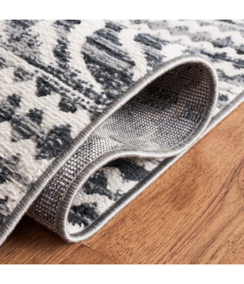 Safavieh Odyssey Black / Ivory ODY852 6 ft. 7 in. X 6 ft. 7 in. Round Rug