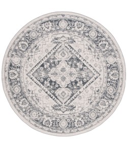 Safavieh Odyssey Ivory / Grey ODY854 6 ft. 7 in. X 6 ft. 7 in. Round Rug