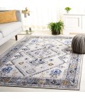 Safavieh Odyssey Grey / Blue Gold ODY858 8 ft. X 10 ft. Rectangle Rug