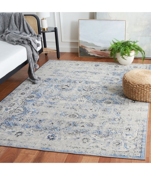 Safavieh Odyssey Grey / Light Blue ODY862 5 ft. 3 in. X 7 ft. 6 in. Rectangle Rug