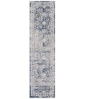 Safavieh Odyssey Grey / Navy ODY862 2 ft. 2 in. X 8 ft. Runner Rug