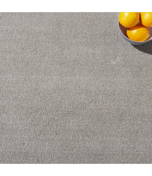 Safavieh Outdoor Micro-Loop Grey OMP101 6 ft. X 6 ft. Round Rug
