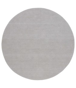 Safavieh Outdoor Micro-Loop Grey OMP101 6 ft. X 6 ft. Round Rug