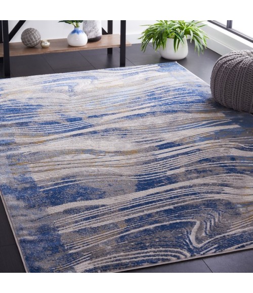 Safavieh Palma Beige / Blue PAM316 5 ft. 5 in. X 7 ft. 7 in. Rectangle Rug