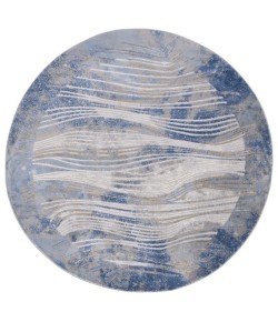 Safavieh Palma Beige / Blue PAM316 6 ft. 7 in. X 6 ft. 7 in. Round Rug