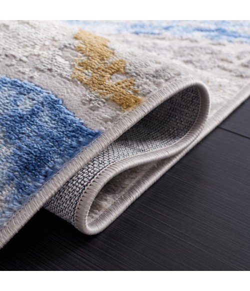 Safavieh Palma Beige / Light Blue PAM334 6 ft. 7 in. X 6 ft. 7 in. Square Rug