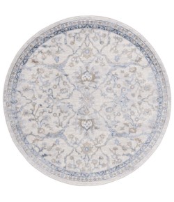 Safavieh Palma Beige / Light Blue PAM336 6 ft. 7 in. X 6 ft. 7 in. Round Rug