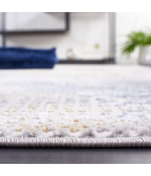 Safavieh Palma Beige / Light Blue Rug PAM346 6 ft. 7 in. X 6 ft. 7 in. Square - Rugs Town Safavieh Palma Beige / Light Blue PAM346 6 ft. 7 in. X 6 ft. 7 in. Square Rug