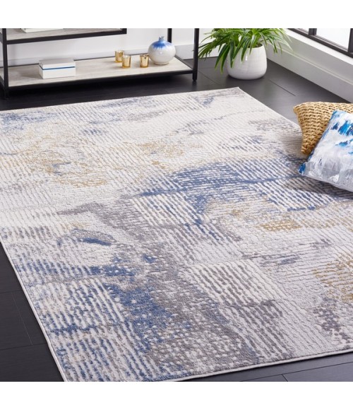 Safavieh Palma Beige / Light Blue PAM350 9 ft. X 12 ft. Rectangle Rug