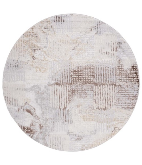 Safavieh Palma Beige / Brown PAM350 6 ft. 7 in. X 6 ft. 7 in. Round Rug