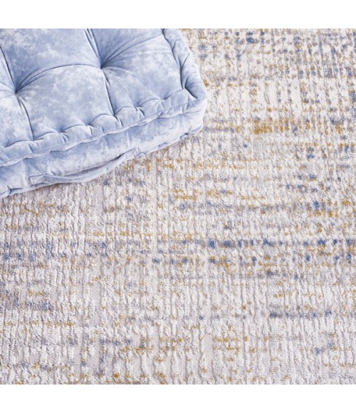 Safavieh Palma Beige / Light Blue PAM356 6 ft. 7 in. X 6 ft. 7 in. Round Rug