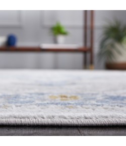 Safavieh Palma Grey / Blue PAM362 6 ft. 7 in. X 6 ft. 7 in. Round Rug