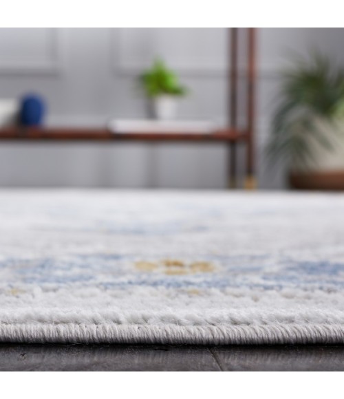 Safavieh Palma Grey / Blue PAM362 2 ft. 2 in. X 9 ft. Runner Rug