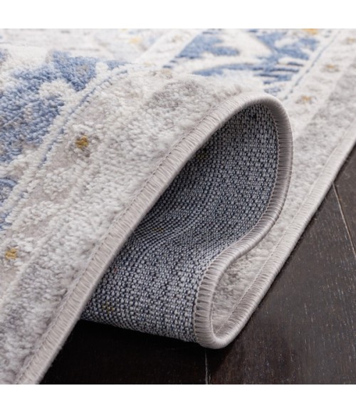 Safavieh Palma Grey / Blue PAM362 2 ft. 2 in. X 9 ft. Runner Rug