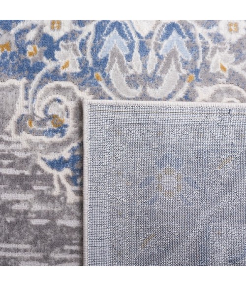 Safavieh Palma Grey / Blue PAM362 2 ft. 2 in. X 9 ft. Runner Rug