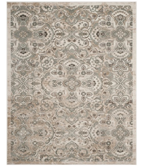 Safavieh Persian Garden Cream / Silver PEG614 6 ft. 7 in. X 9 ft. 6 in. Rectangle Rug