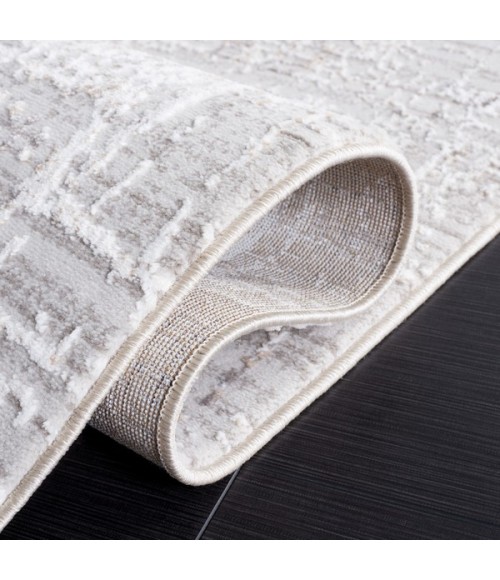 Safavieh Parker Taupe / Ivory Grey PRK100 4 ft. X 6 ft. Rectangle Rug