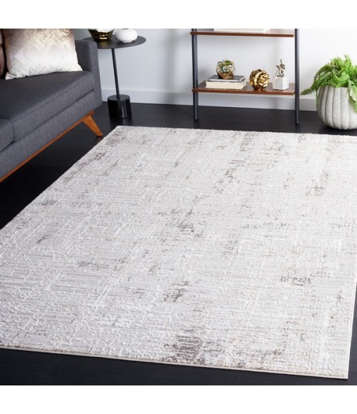 Safavieh Parker Taupe / Ivory Grey PRK100 4 ft. X 6 ft. Rectangle Rug