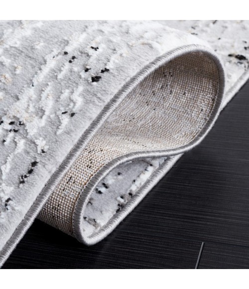 Safavieh Parker Light Grey / Black PRK100 4 ft. X 6 ft. Rectangle Rug