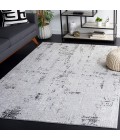 Safavieh Parker Light Grey / Black PRK100 4 ft. X 6 ft. Rectangle Rug