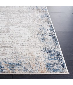 Safavieh Parker Taupe / Ivory Blue PRK101 6 ft. 7 in. X 6 ft. 7 in. Square Rug