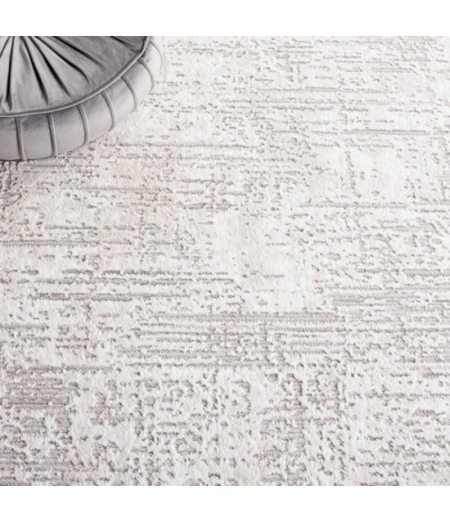 Safavieh Parker Taupe / Ivory Blue PRK101 6 ft. 7 in. X 6 ft. 7 in. Square Rug