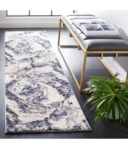 Safavieh Petra Ivory / Blue PTA104 2 ft. 3 in. X 8 ft. Runner Rug