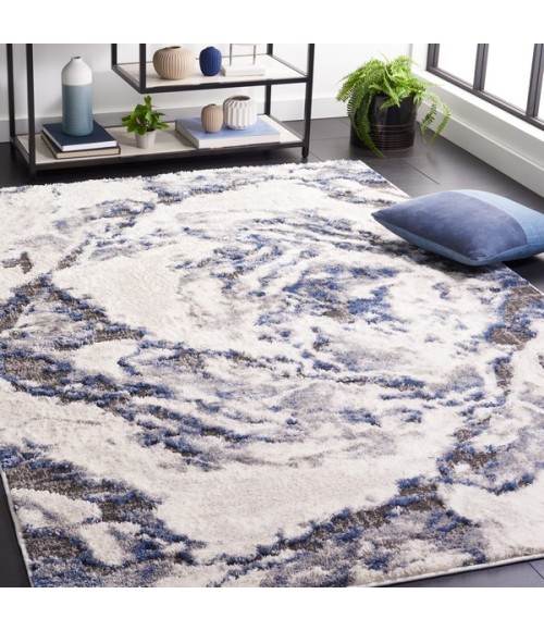 Safavieh Petra Ivory / Blue PTA104 5 ft. 3 in. X 7 ft. 7 in. Rectangle Rug