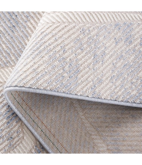 Safavieh Prestige Ivory / Blue Rug PTE104 6 ft. 7 in. X 6 ft. 7 in. Square - Rugs Town Safavieh Prestige Ivory / Blue PTE104 6 ft. 7 in. X 6 ft. 7 in. Square Rug