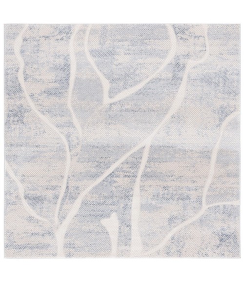 Safavieh Prestige Ivory / Blue Rug PTE104 6 ft. 7 in. X 6 ft. 7 in. Square - Rugs Town Safavieh Prestige Ivory / Blue PTE104 6 ft. 7 in. X 6 ft. 7 in. Square Rug