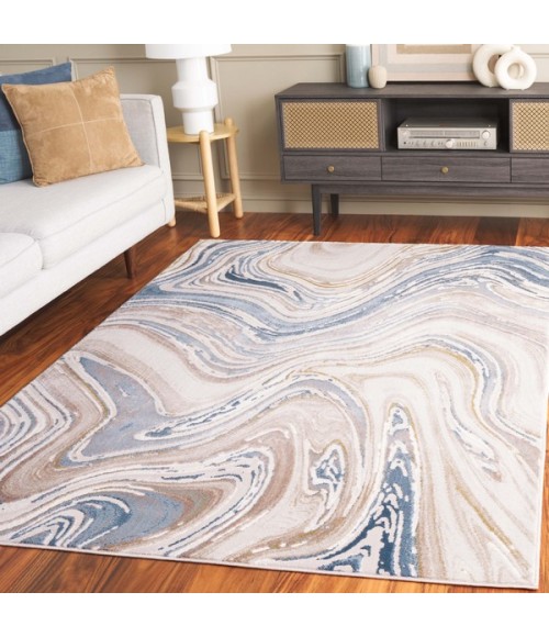 Safavieh Prestige Beige / Blue PTE108 9 ft. X 12 ft. Rectangle Rug
