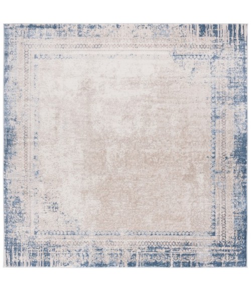 Safavieh Prestige Beige / Blue Rug PTE130 6 ft. 7 in. X 6 ft. 7 in. Square - Rugs Town Safavieh Prestige Beige / Blue PTE130 6 ft. 7 in. X 6 ft. 7 in. Square Rug