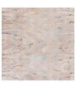 Safavieh Rainbow Ivory / Blue Gold RBW656 6 ft. 7 in. X 6 ft. 7 in. Square Rug
