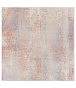 Safavieh Rainbow Navy / Rust Gold RBW658 6 ft. 7 in. X 6 ft. 7 in. Square Rug